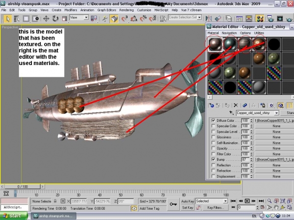 Creation of Flying Steam Sub: Step 7